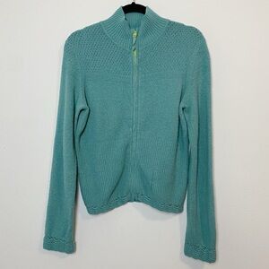 Anthro Sleeping on Snow Full Zip Cardigan Sweater